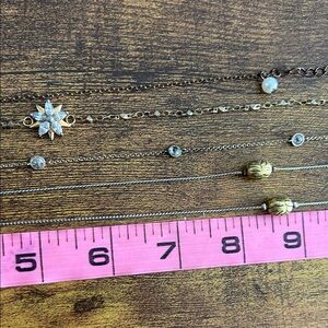 Elegant Gold and Silver necklace and Bracelet Set